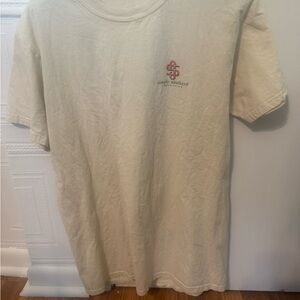 Simply Southern Cream Short-Sleeve Tee with Red Chest Logo